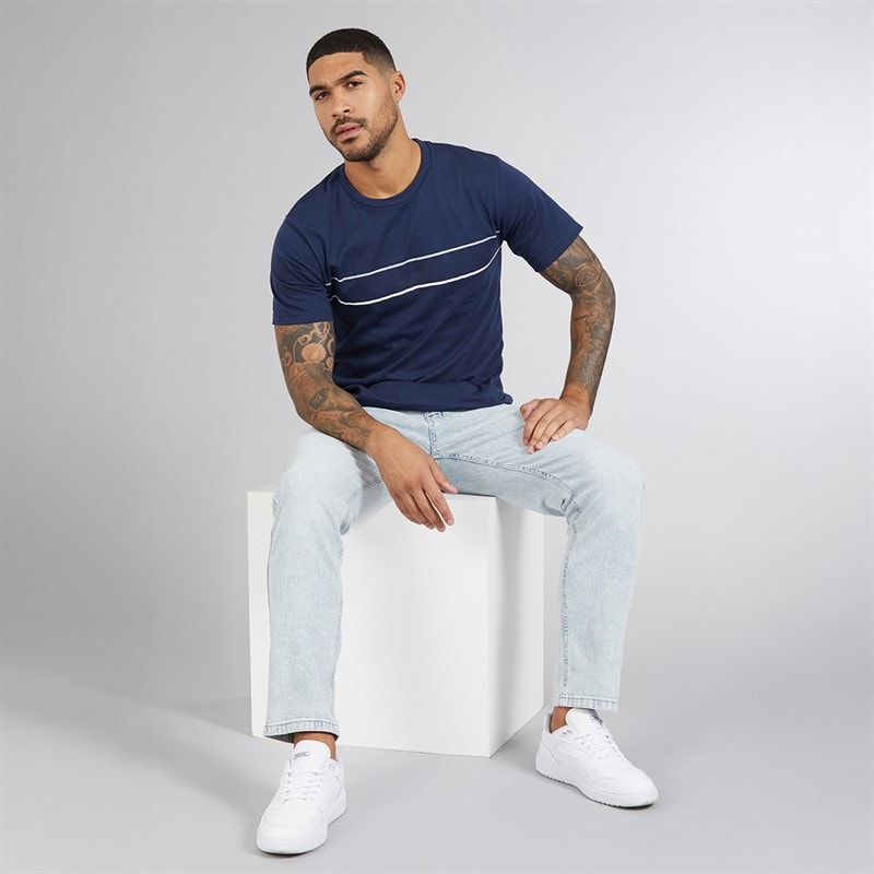 Indicode Mens Tony Regular Fit Jeans Foam Blue - Image 4