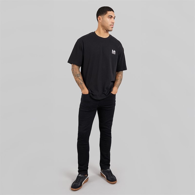 Indicode Mens Four O Four T-Shirt Jet Black - Image 4