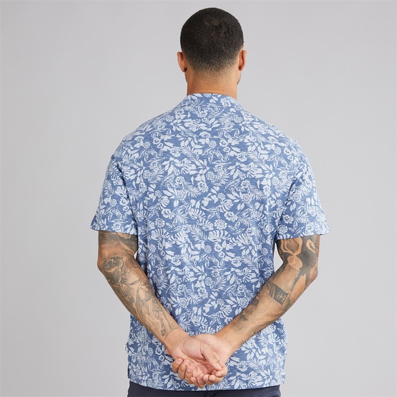 Indicode Mens Fiore Shirt Dark Denim Dk Denim - Image 2