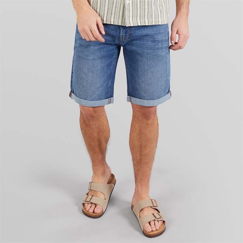 Indicode Mens Kaden Shorts Medium Indigo