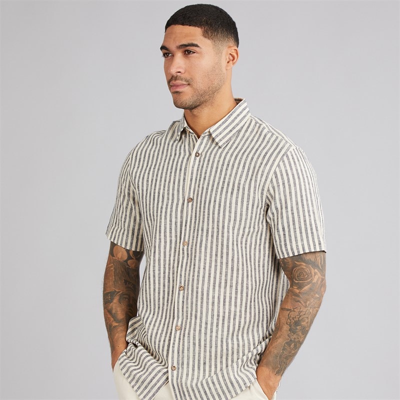 Indicode Mens Dimley Shirt Navy - Image 1