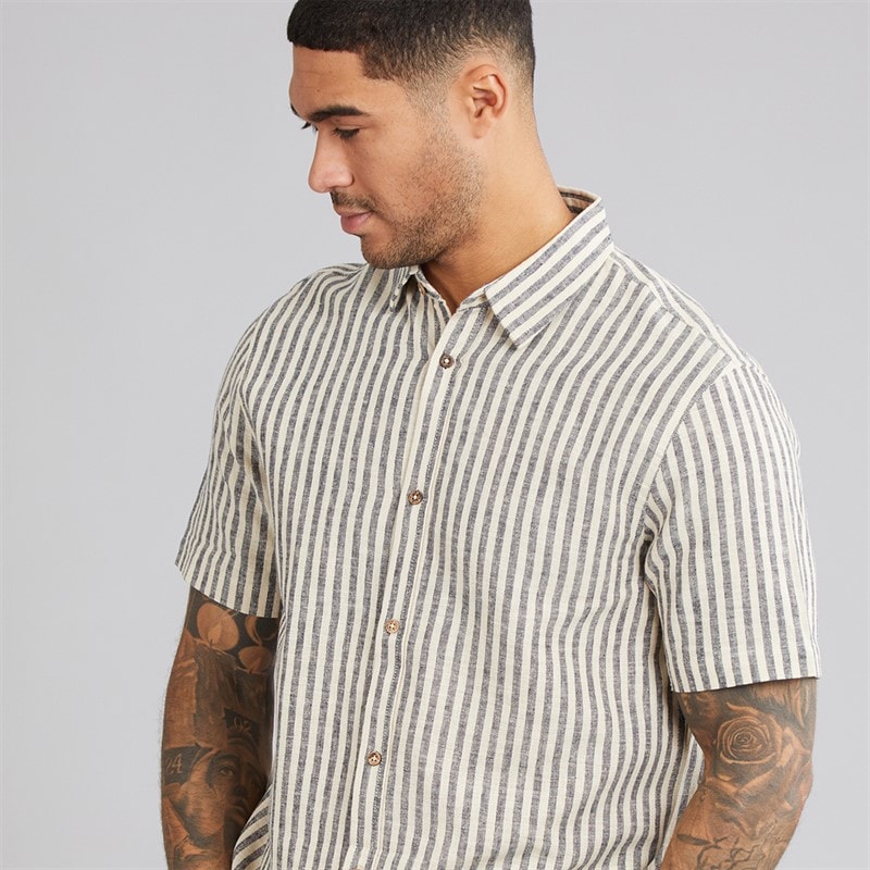 Indicode Mens Dimley Shirt Navy - Image 3