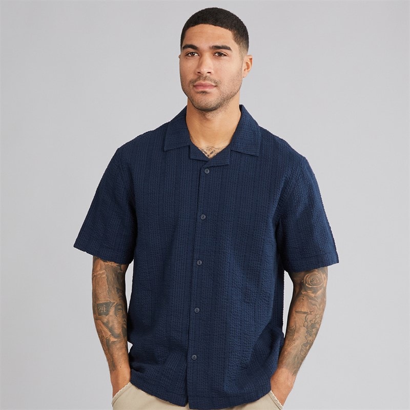 Indicode Mens Waves Shirt Sky Captain