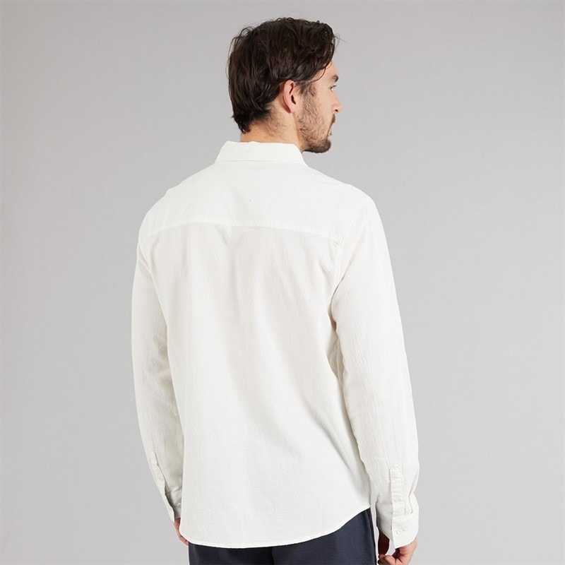 Indicode Mens Trypto Long Sleeve Shirt Off White - Image 2