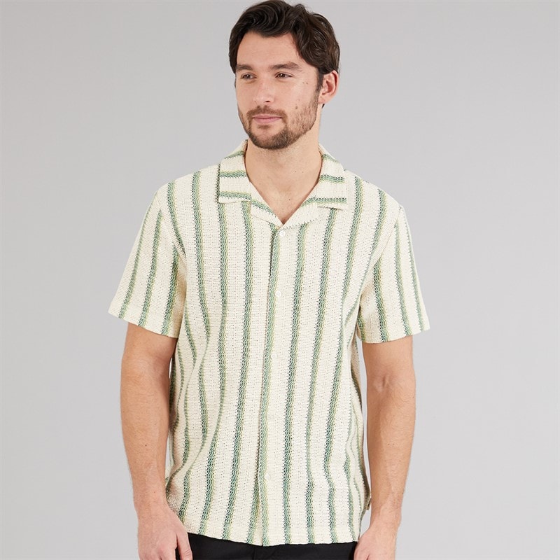 Indicode Mens Glutamin Shirt Smoke Pine