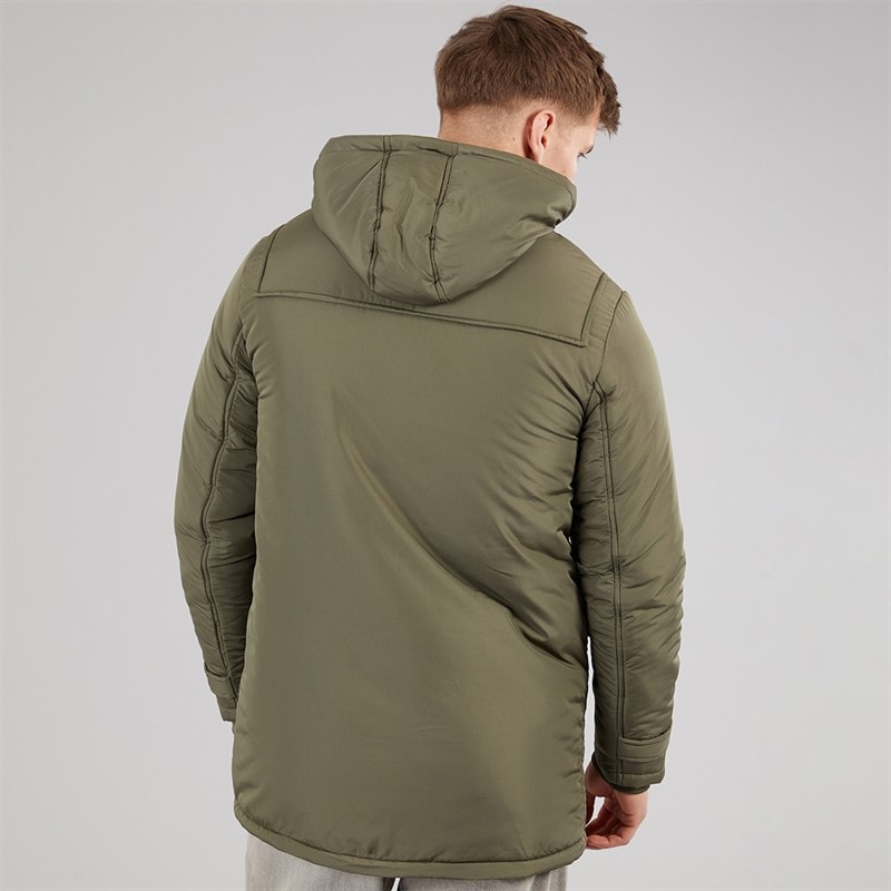 Indicode Mens Baltico Duffel Coat Army - Image 2