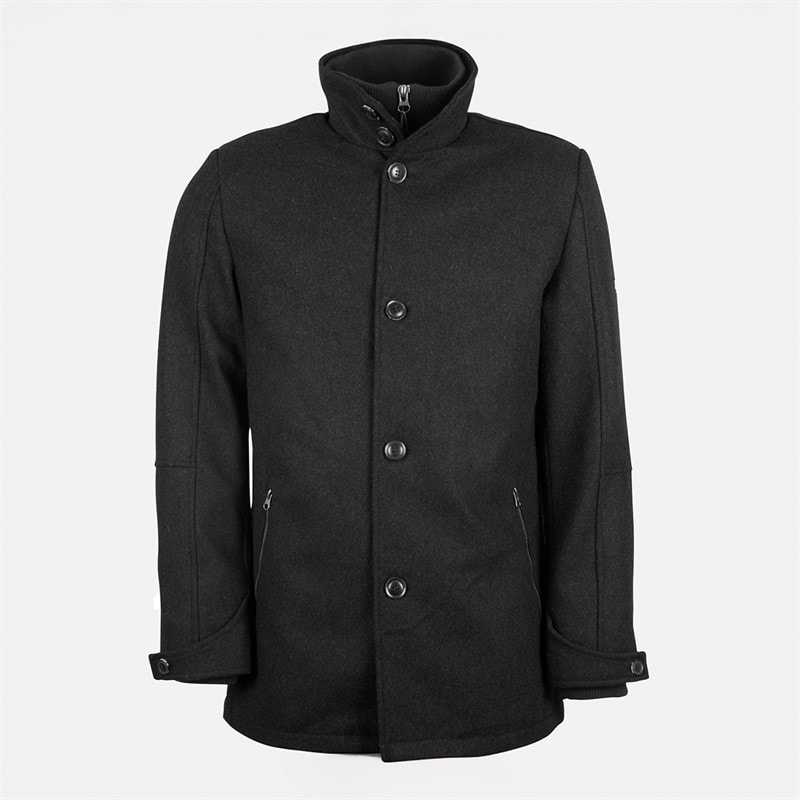 Indicode Mens Inbrittany Coat Black - Image 1
