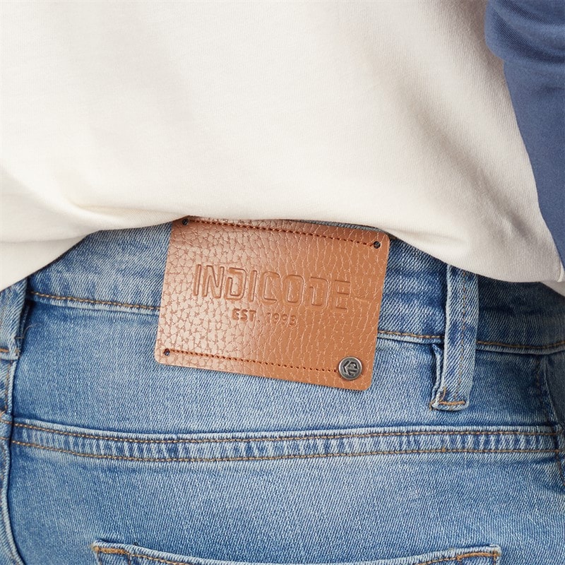 Indicode Mens Tony Regular Fit Jeans Space Blue - Image 3