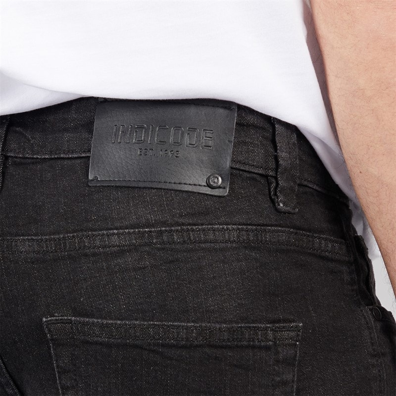 Indicode Mens Tony Regular Fit Jeans Black - Image 3