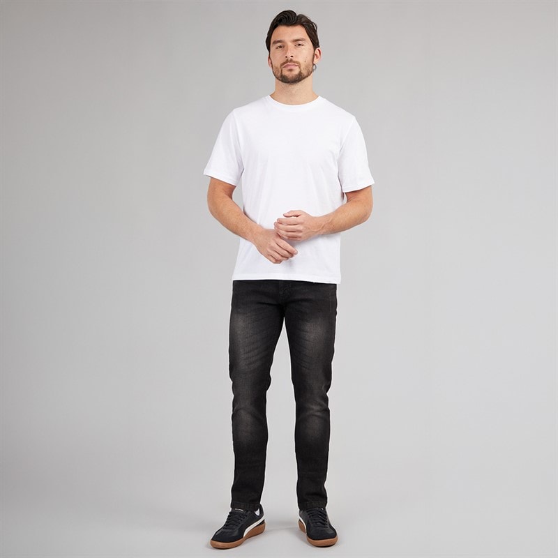 Indicode Mens Tony Regular Fit Jeans Black - Image 4