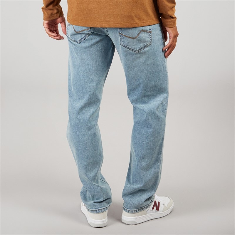 Indicode Mens Vince Regular Fit Jeans Blue Wash - Image 2