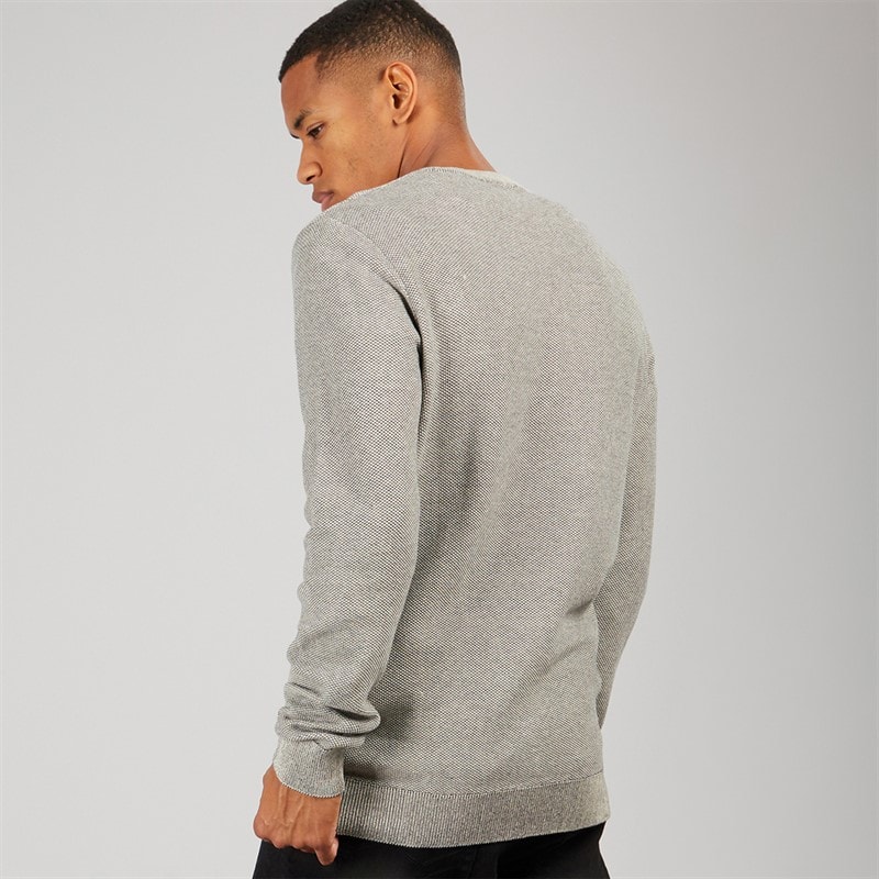 Indicode Mens Jexmon Knitted Jumper Fog - Image 2