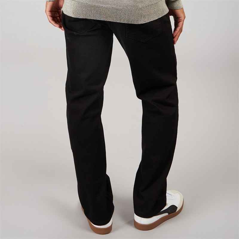 Indicode Mens Vince Regular Fit Jeans Ultra Black - Image 2