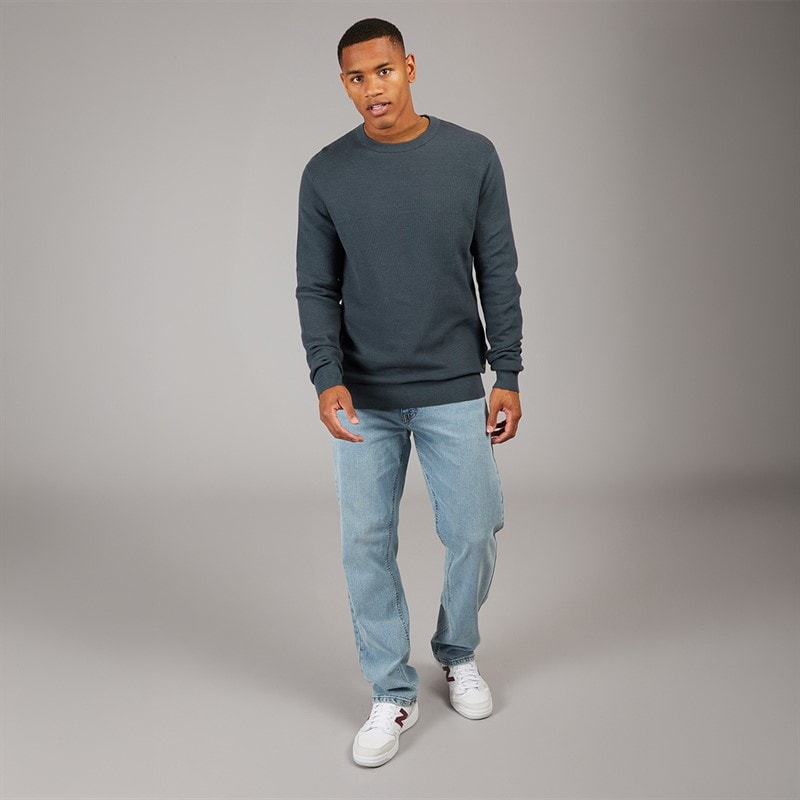 Indicode Mens Jexmon Knitted Jumper Dark Slate - Image 3
