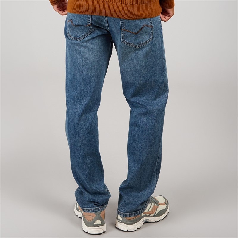 Indicode Mens Vince Regular Fit Jeans Medium Indigo - Image 2
