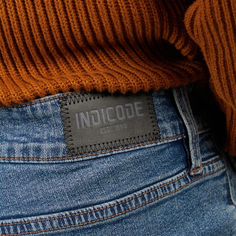 Indicode Mens Vince Regular Fit Jeans Medium Indigo - Image 3