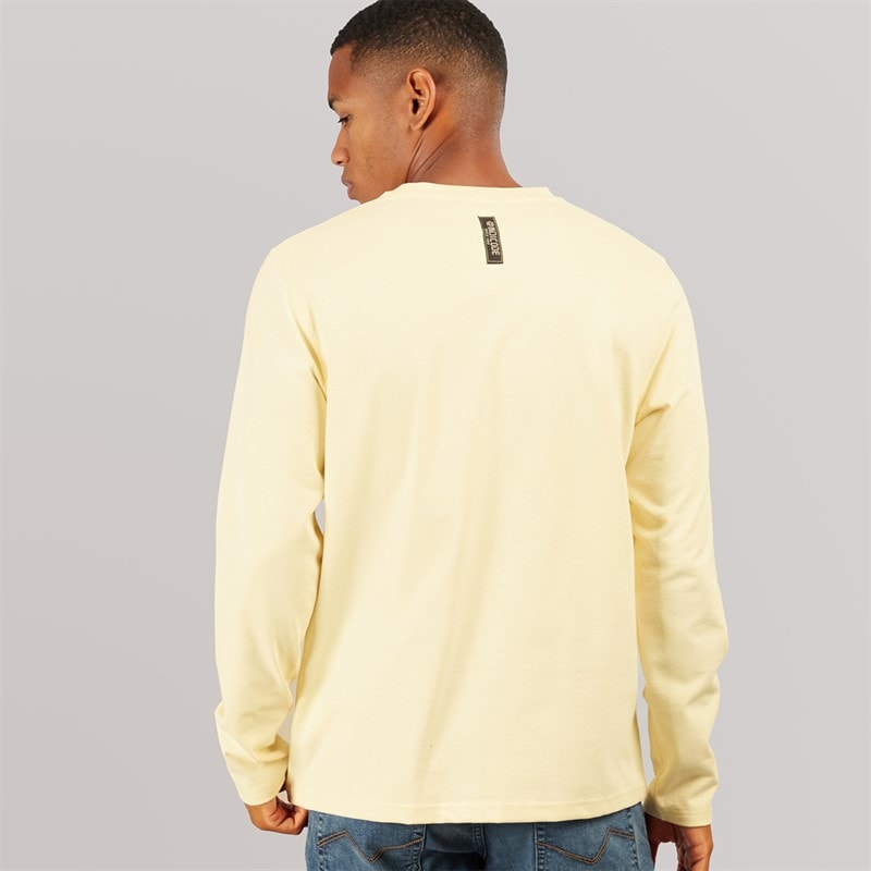 Indicode Mens Zarmark Long Sleeve T-Shirt White Asparagus - Image 2