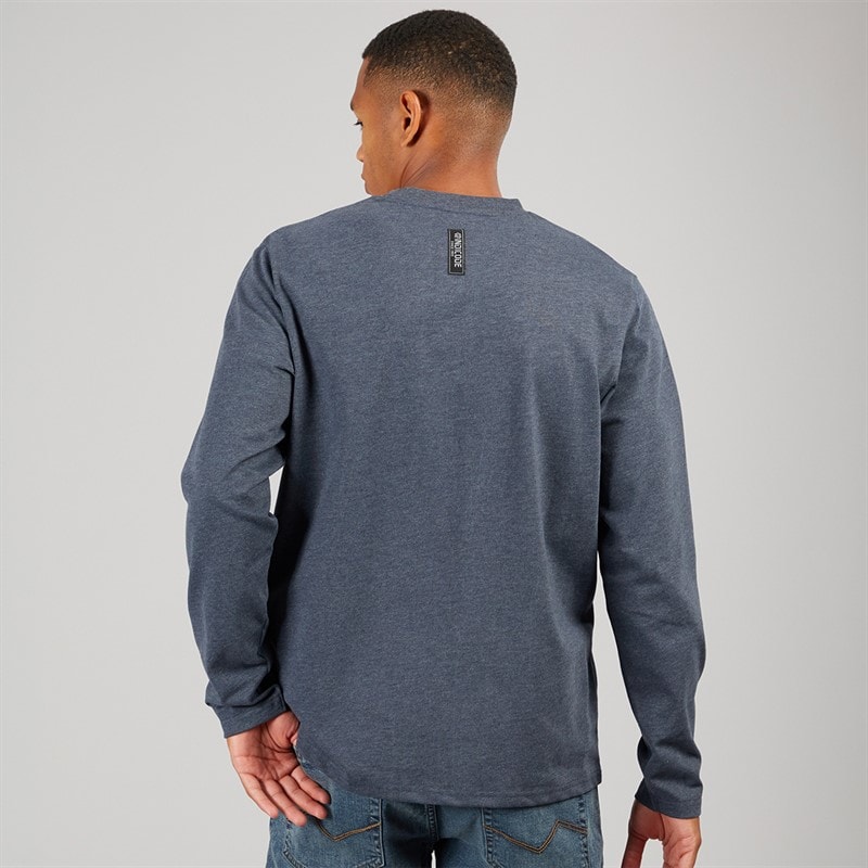 Indicode Mens Zarmark Long Sleeve T-Shirt Sky Captain - Image 2