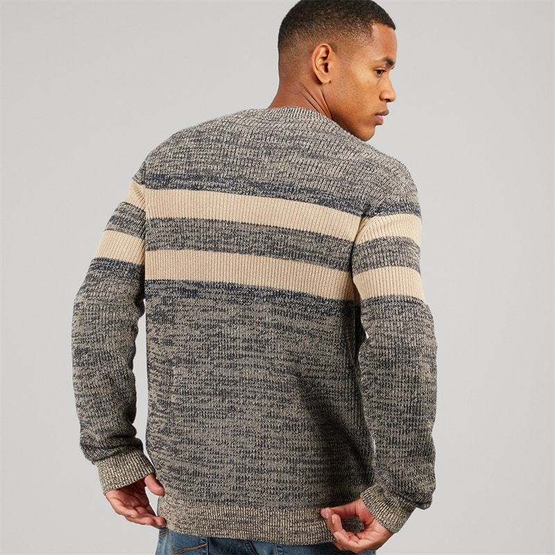 Indicode Mens Jacco Knitted Jumper Sky Captain - Image 2