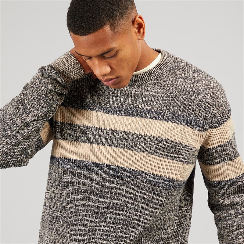 Indicode Mens Jacco Knitted Jumper Sky Captain - Image 3