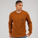 Indicode Mens Phjot Knitted Jumper Monks Robe