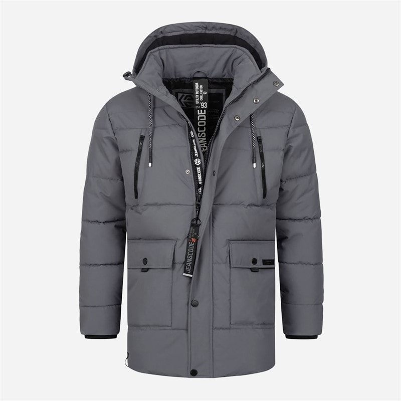 Indicode Mens Inwess Jacket Charcoal Mix - Image 1