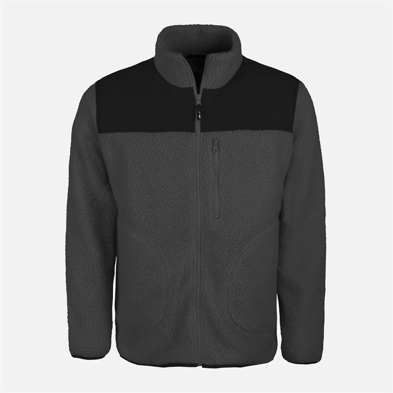 Indicode Mens Inernestoy Fleece Dark Grey