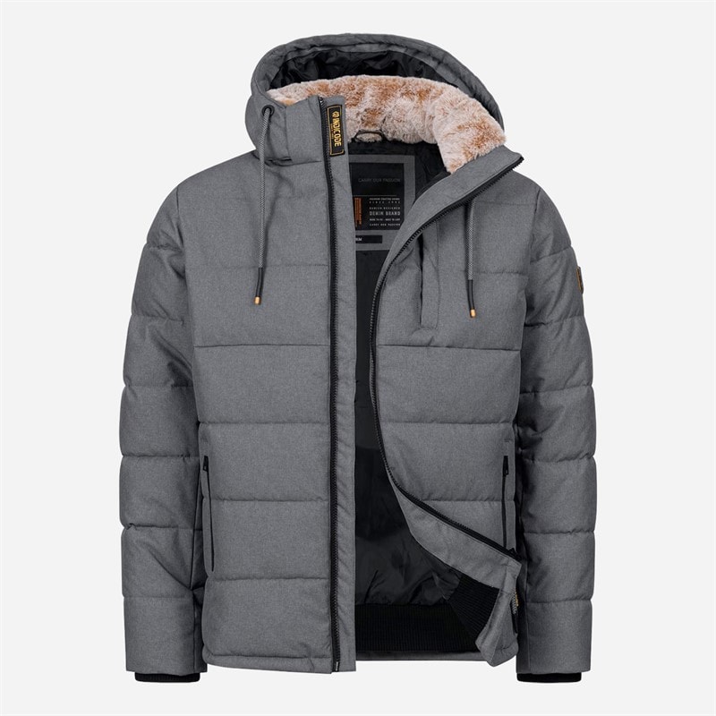 Indicode Mens Inhebero Jacket Charcoal Mix - Image 1