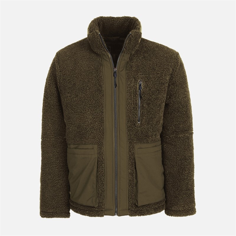 Indicode Mens INBrave Fleece Dark Olive - Image 1