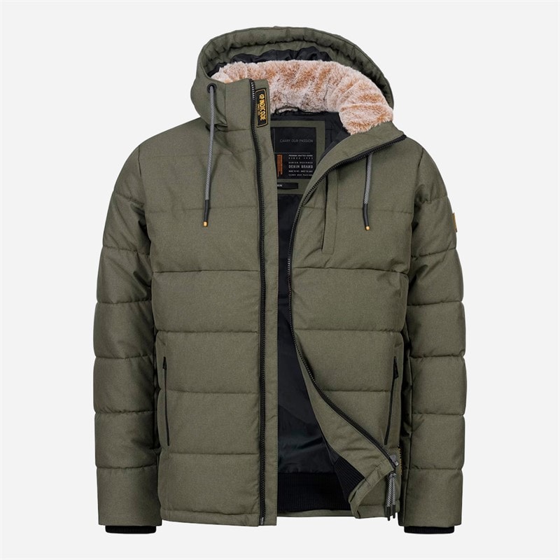 Indicode Mens Inhebero Jacket Army - Image 1