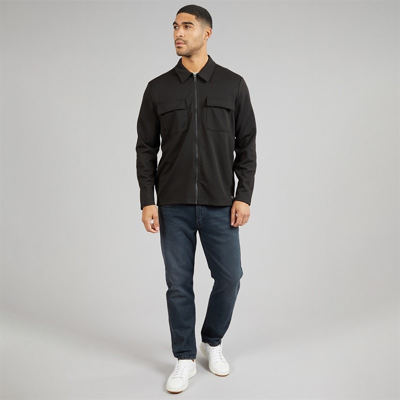 Indicode Mens Nello Zip Shirt Black - Image 4
