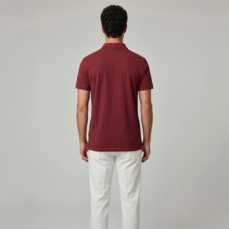 Indicode Mens Inwadim Polo Shirt Bordeaux - Image 2