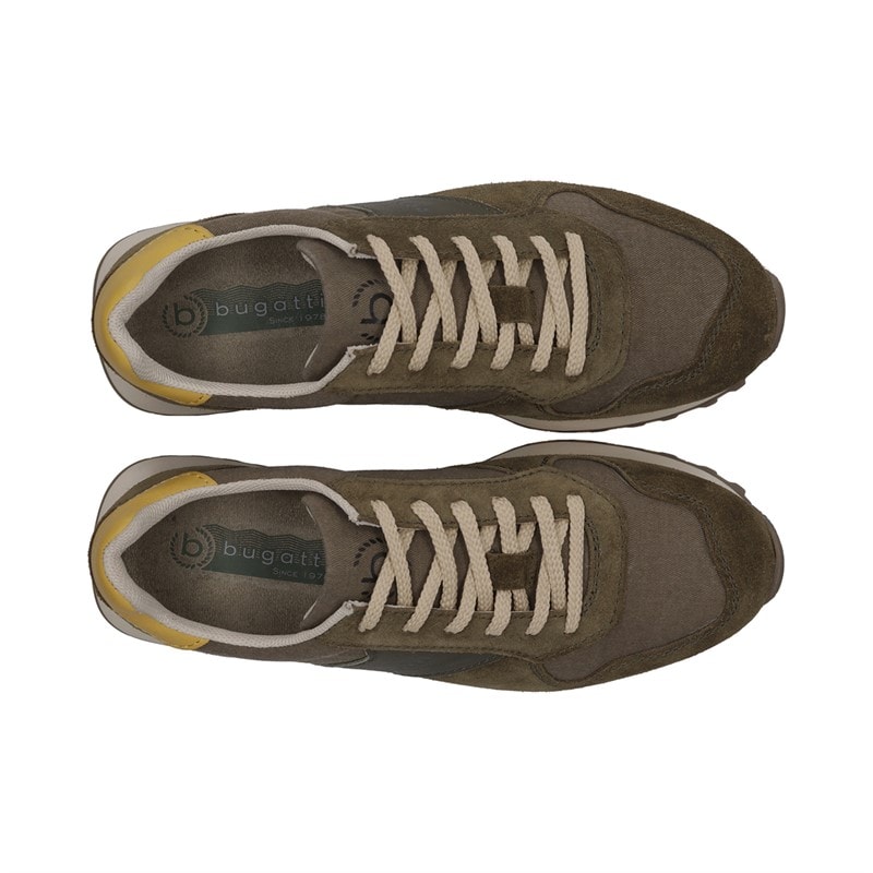 Bugatti Mens Bierman Trainers Dark Green/Dark Green - Image 3
