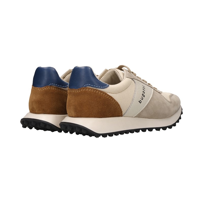 Bugatti Mens Bierman Trainers Beige/Beige - Image 4