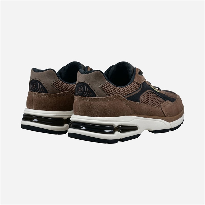 Bugatti Mens Parry Trainers Taupe/Black - Image 4