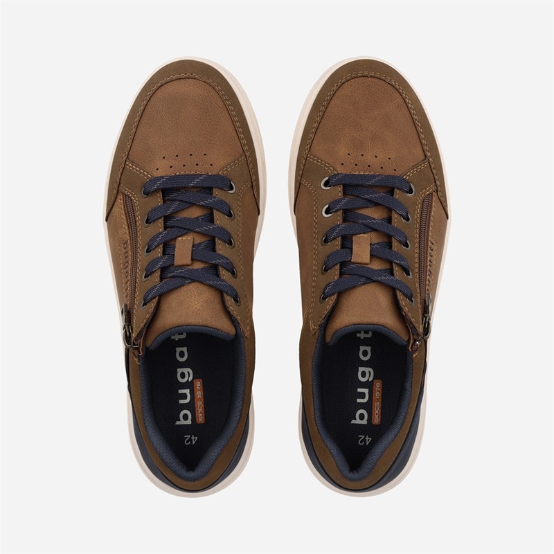 Bugatti Mens Spinaker Trainers Cognac - Image 3