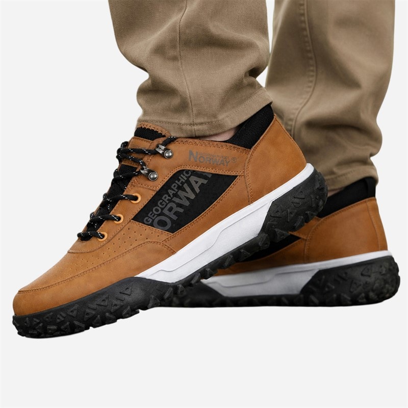 Geographical Norway Mens Sneakers Camel