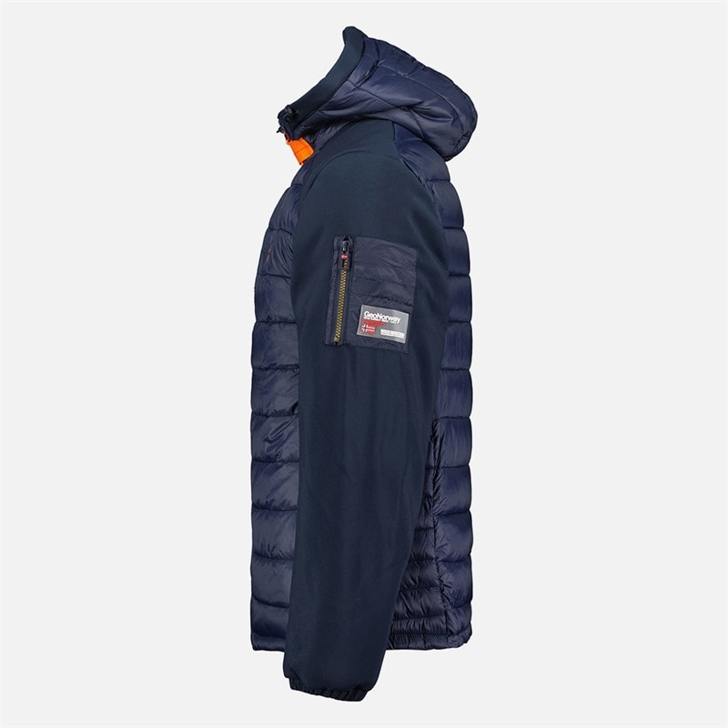 Geographical Norway Mens Parka Jacket Navy - Image 3
