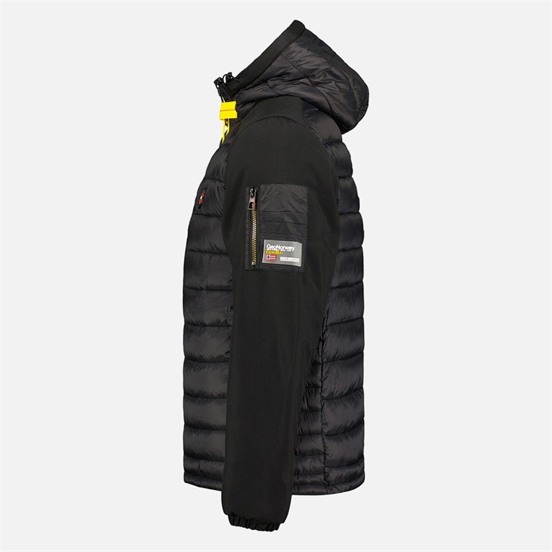 Geographical Norway Mens Parka Jacket Black - Image 3