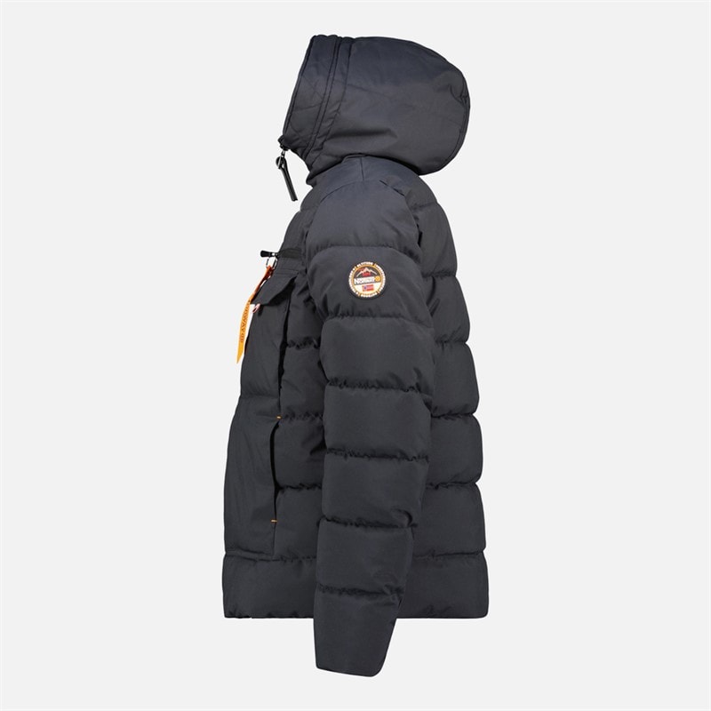 Geographical Norway Mens Parka Jacket Black - Image 3
