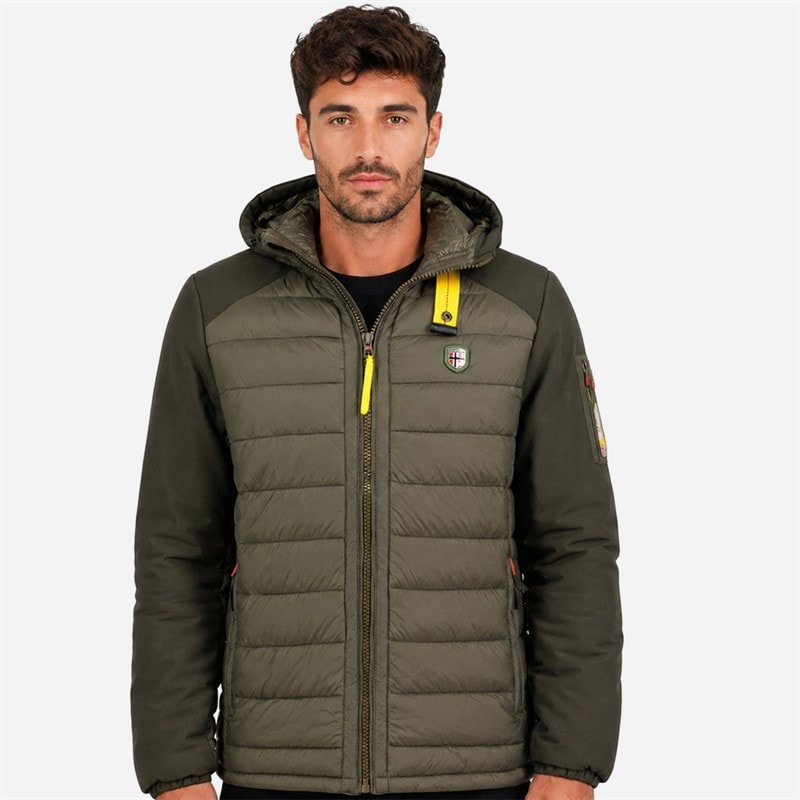 Geographical Norway Mens Parka Jacket Kaki