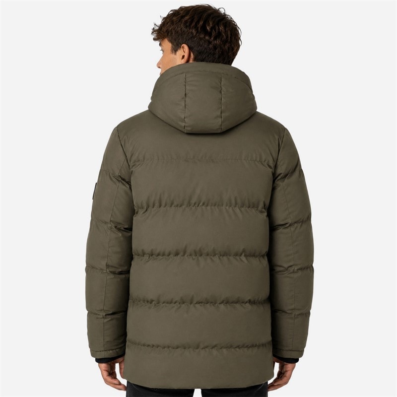 Geographical Norway Mens Parka Jacket Kaki - Image 2