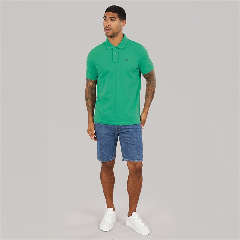 Tommy Jeans Mens Polo Shirt Bahama Green - Image 4