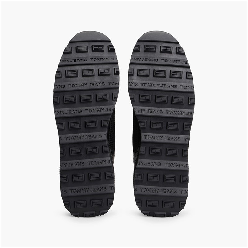 Tommy Jeans Mens Technical Runner Trainers Black - Image 2
