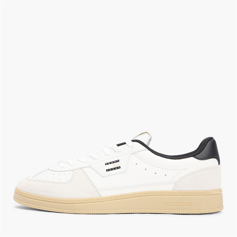 Tommy Jeans Mens The Greenwich Trainers Ecru/Black