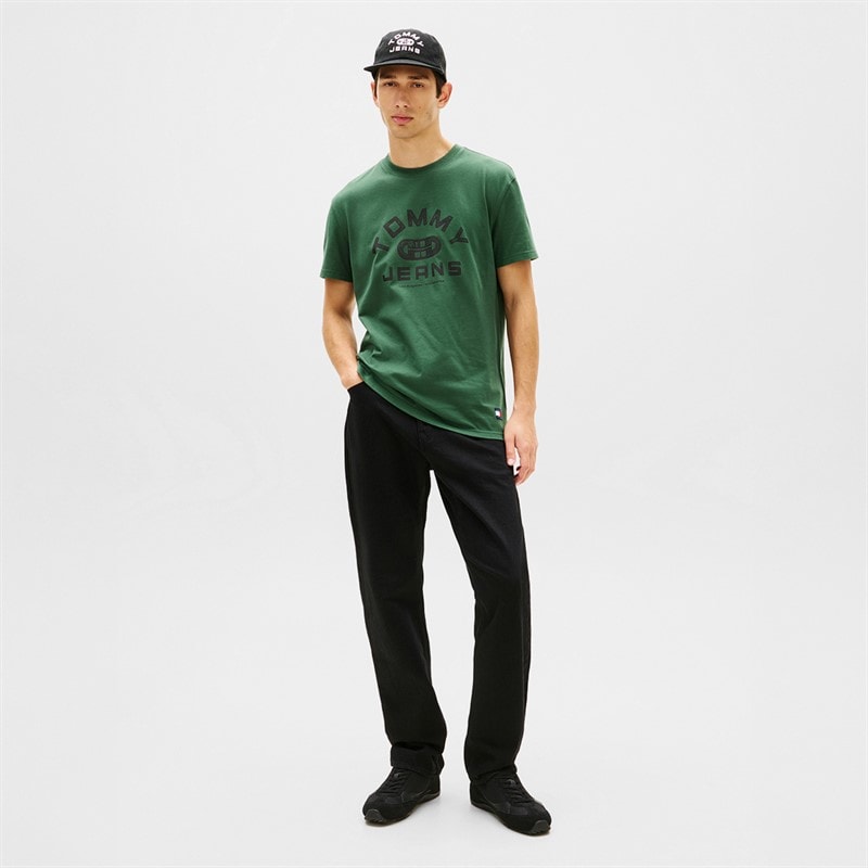 Tommy Jeans Mens TJ Gym T-Shirt Shadow Pine - Image 2