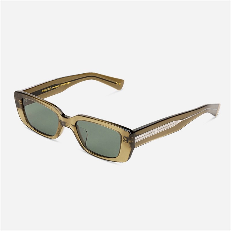 MessyWeekend Grace Reveal Sunglasses Bottle Green/Transparent - Image 1