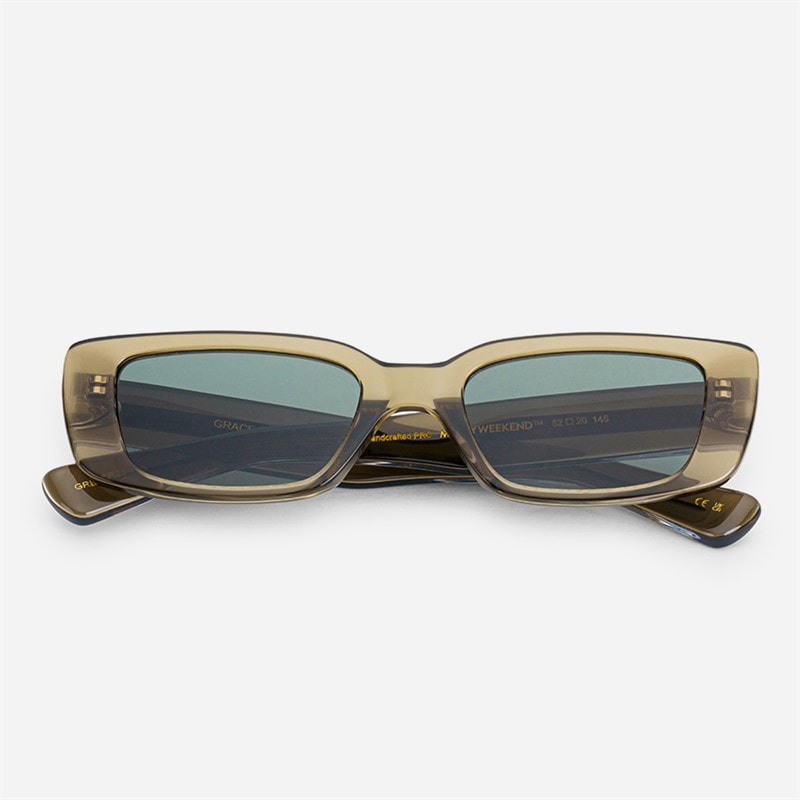 MessyWeekend Grace Reveal Sunglasses Bottle Green/Transparent - Image 3