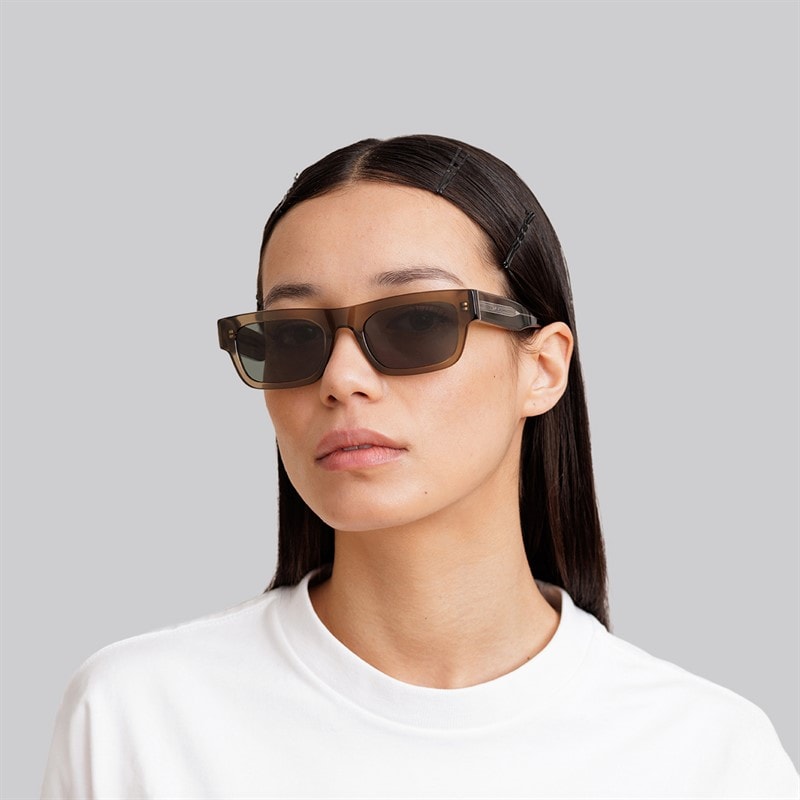MessyWeekend New Dylan Reveal Sunglasses Bottle Green/Transparent - Image 4