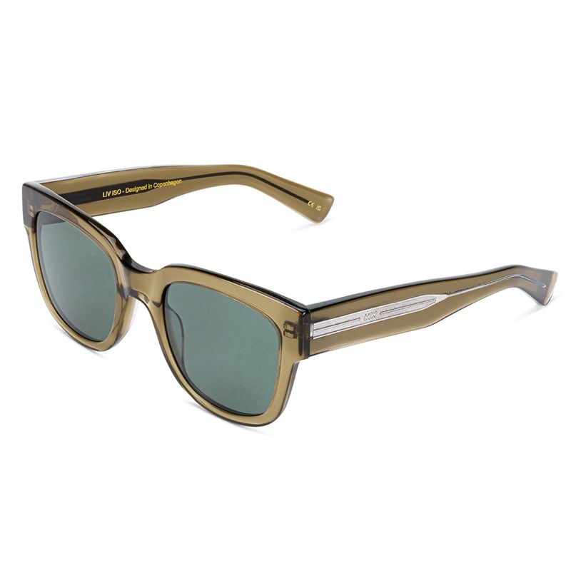 MessyWeekend Live Reveal Sunglasses Bottle Green/Transparent - Image 1